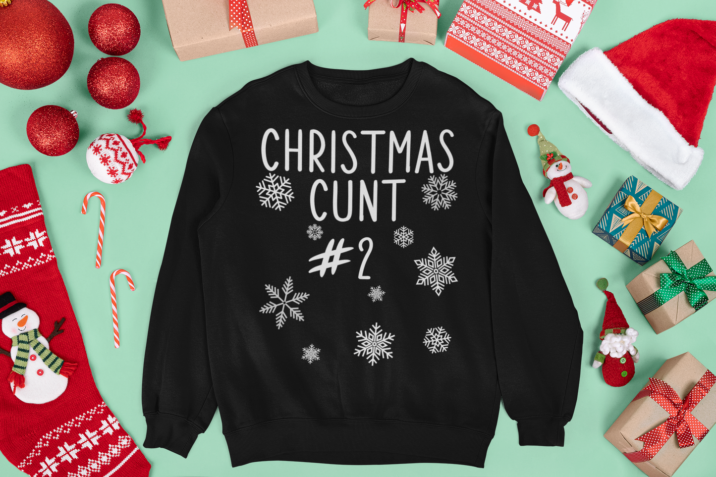 CHRISTMAS CUNT MATCHING JUMPERS