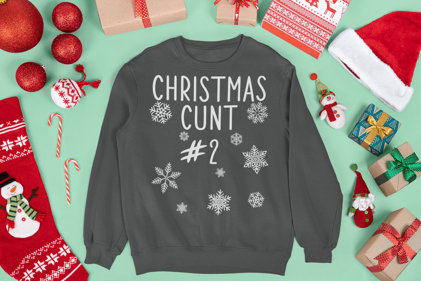 CHRISTMAS CUNT MATCHING JUMPERS
