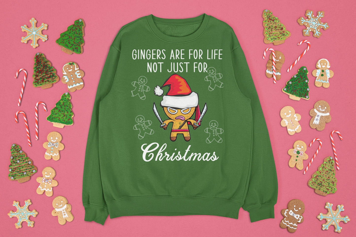 GINGERS ARE FOR LIFE NOT JUST FOR CHRISTMAS JUMPER