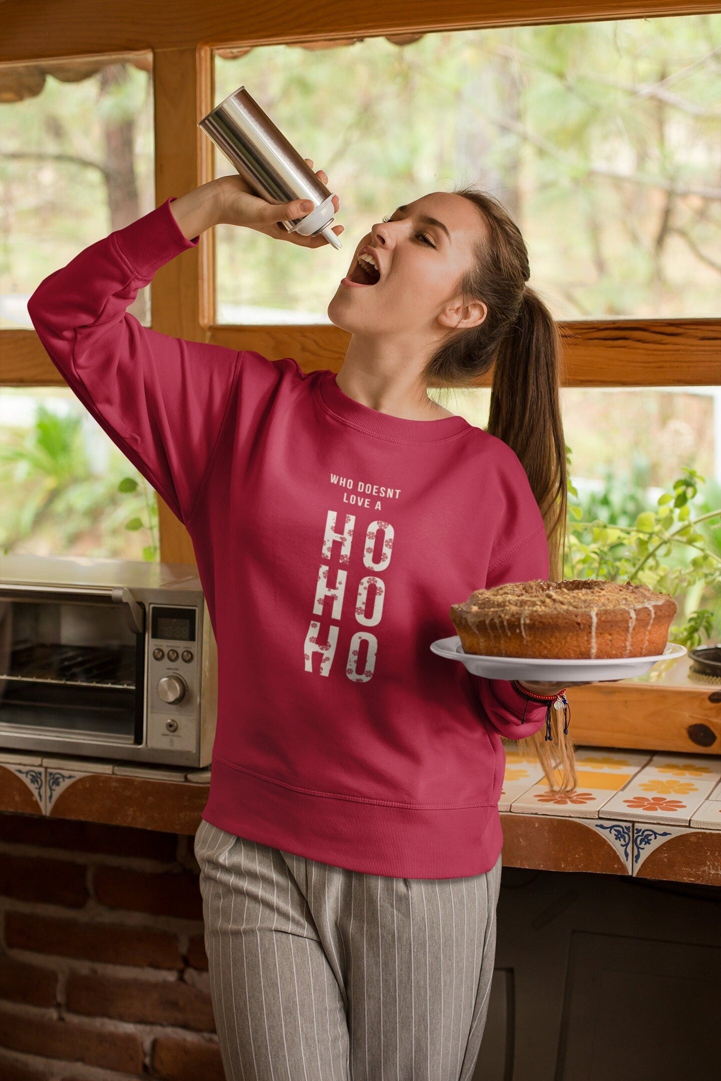 WHO DOESN'T LOVE A HO HO HO CHRISTMAS JUMPER