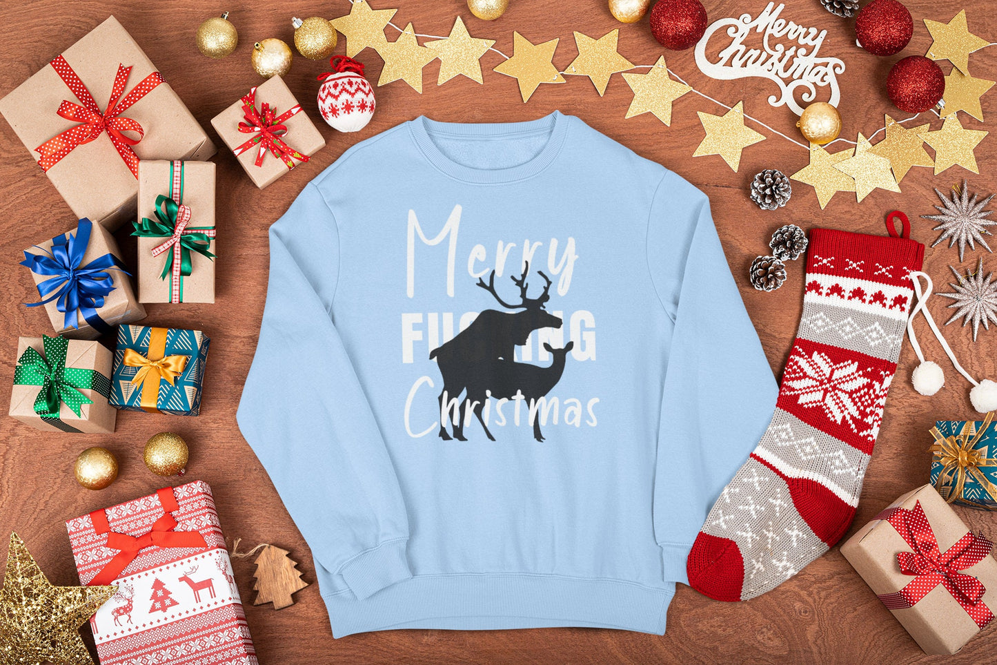 MERRY FUCKING CHRISTMAS JUMPER