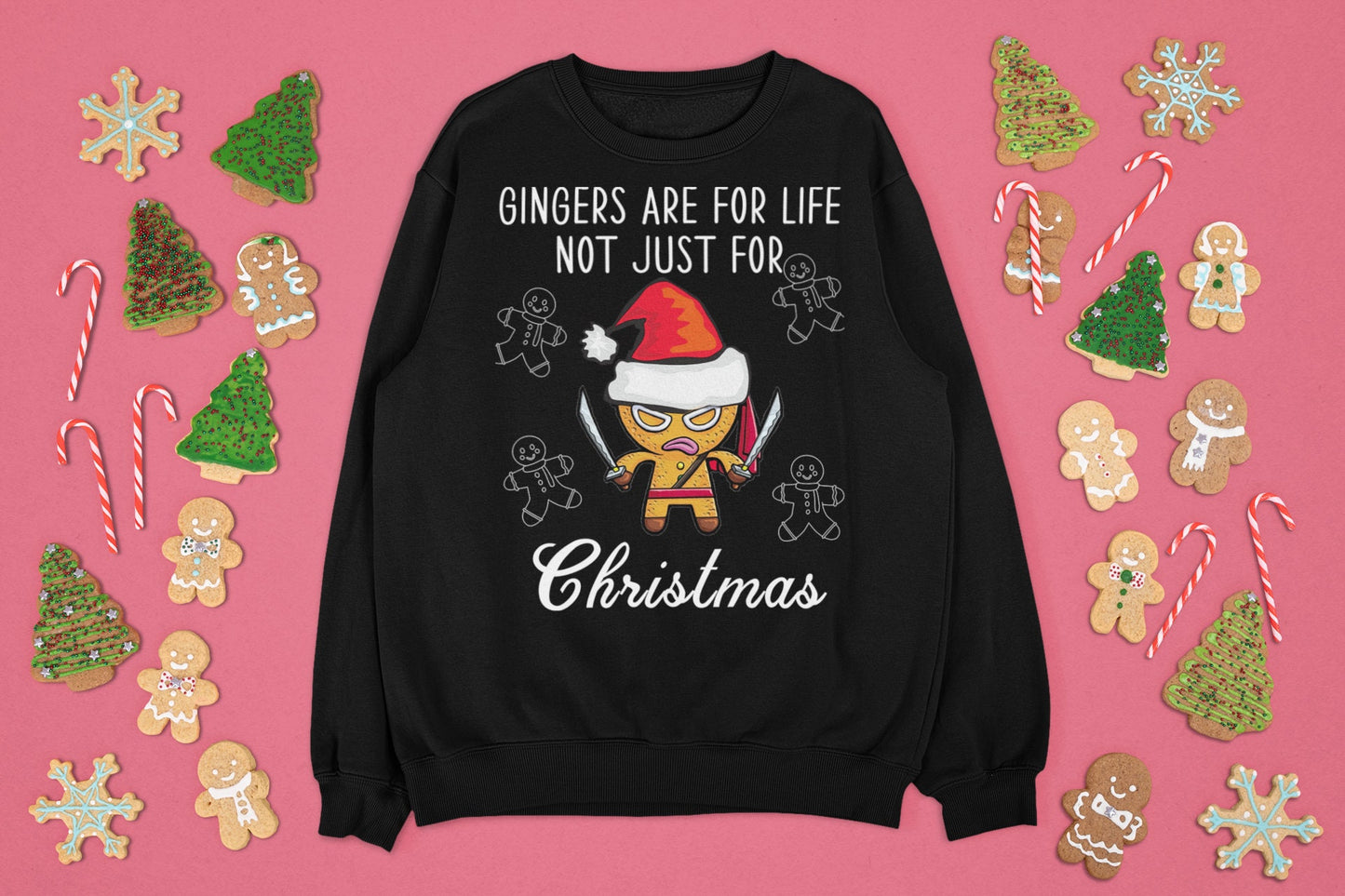 GINGERS ARE FOR LIFE NOT JUST FOR CHRISTMAS JUMPER