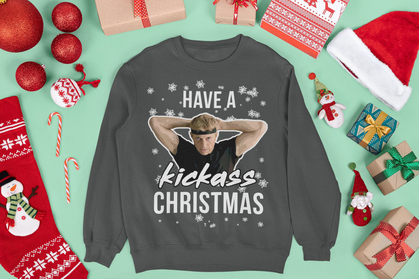 COBRA KAI INSPIRED CHRISTMAS JUMPER