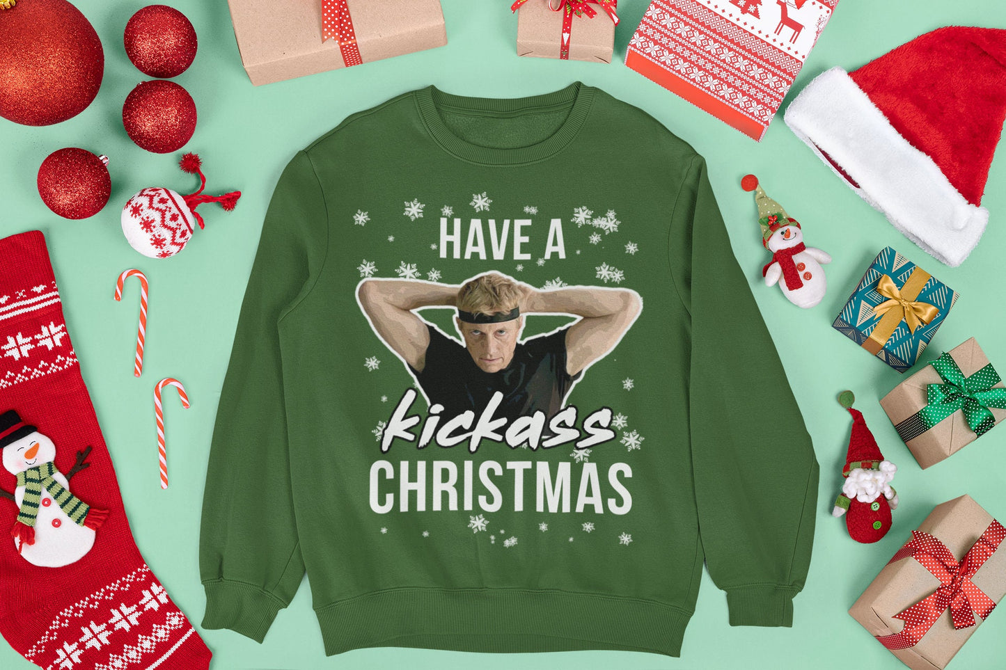 COBRA KAI INSPIRED CHRISTMAS JUMPER