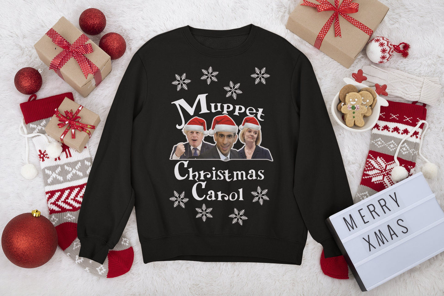TORY MUPPET CHRISTMAS CAROL CHRISTMAS JUMPER