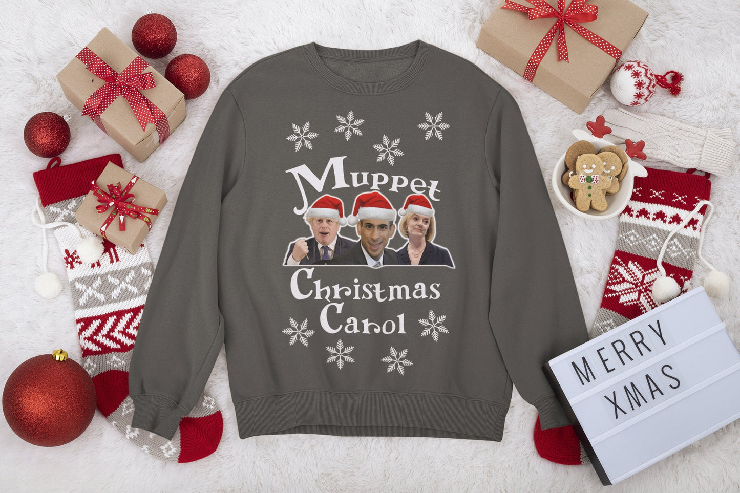 TORY MUPPET CHRISTMAS CAROL CHRISTMAS JUMPER
