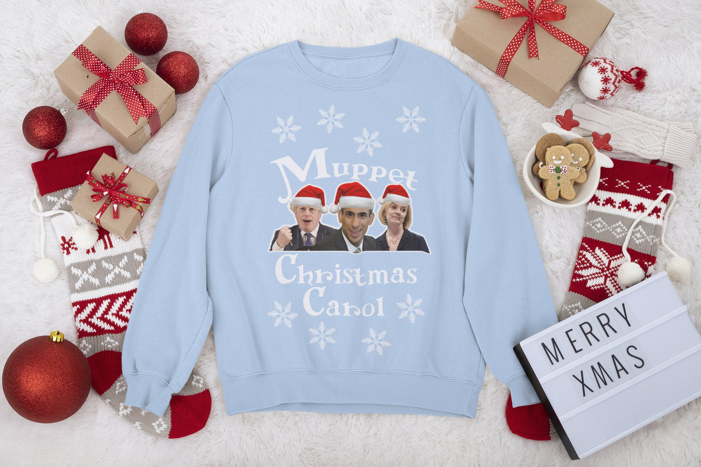 TORY MUPPET CHRISTMAS CAROL CHRISTMAS JUMPER