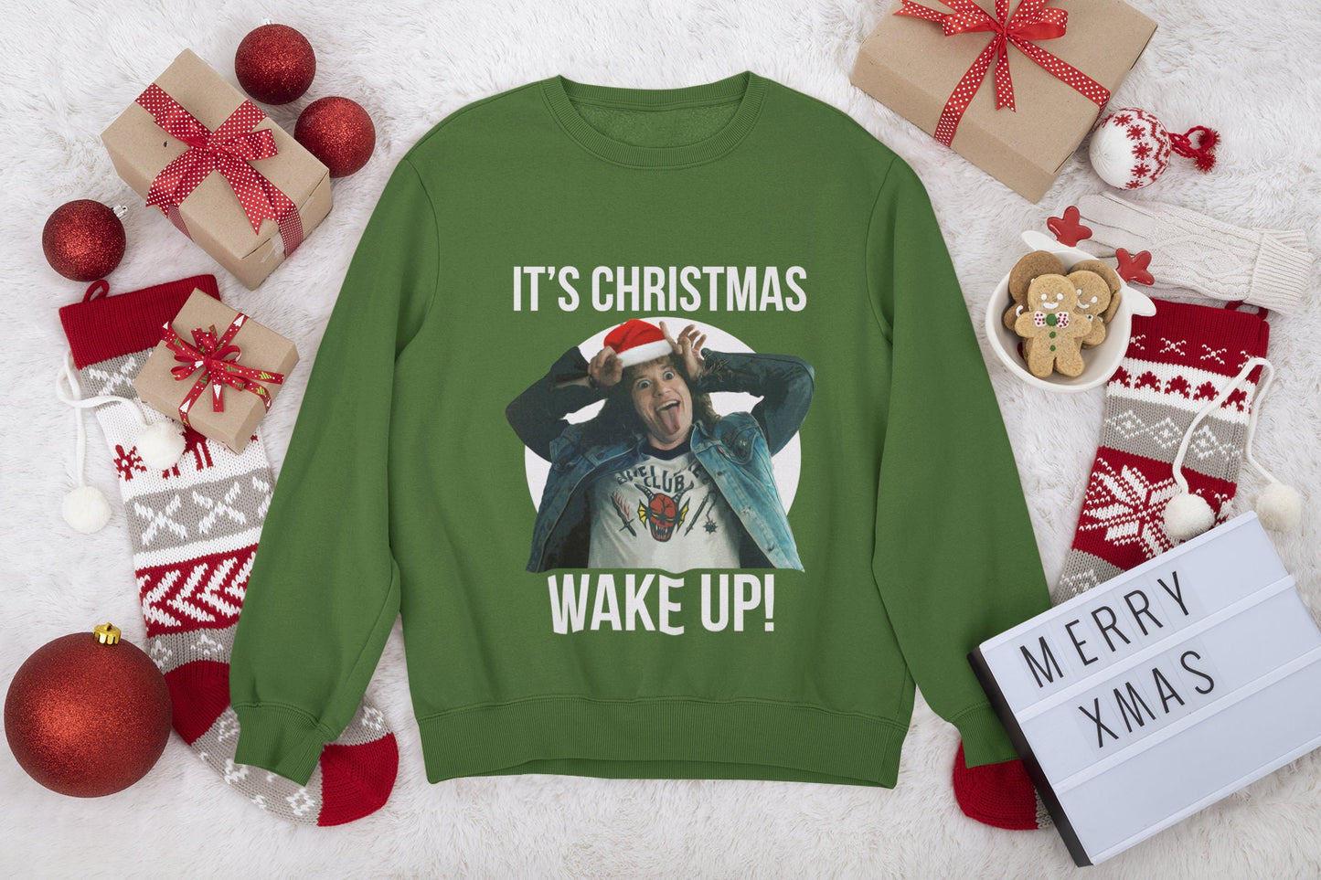EDDIE MUNSON STRANGER THINGS CHRISTMAS JUMPER