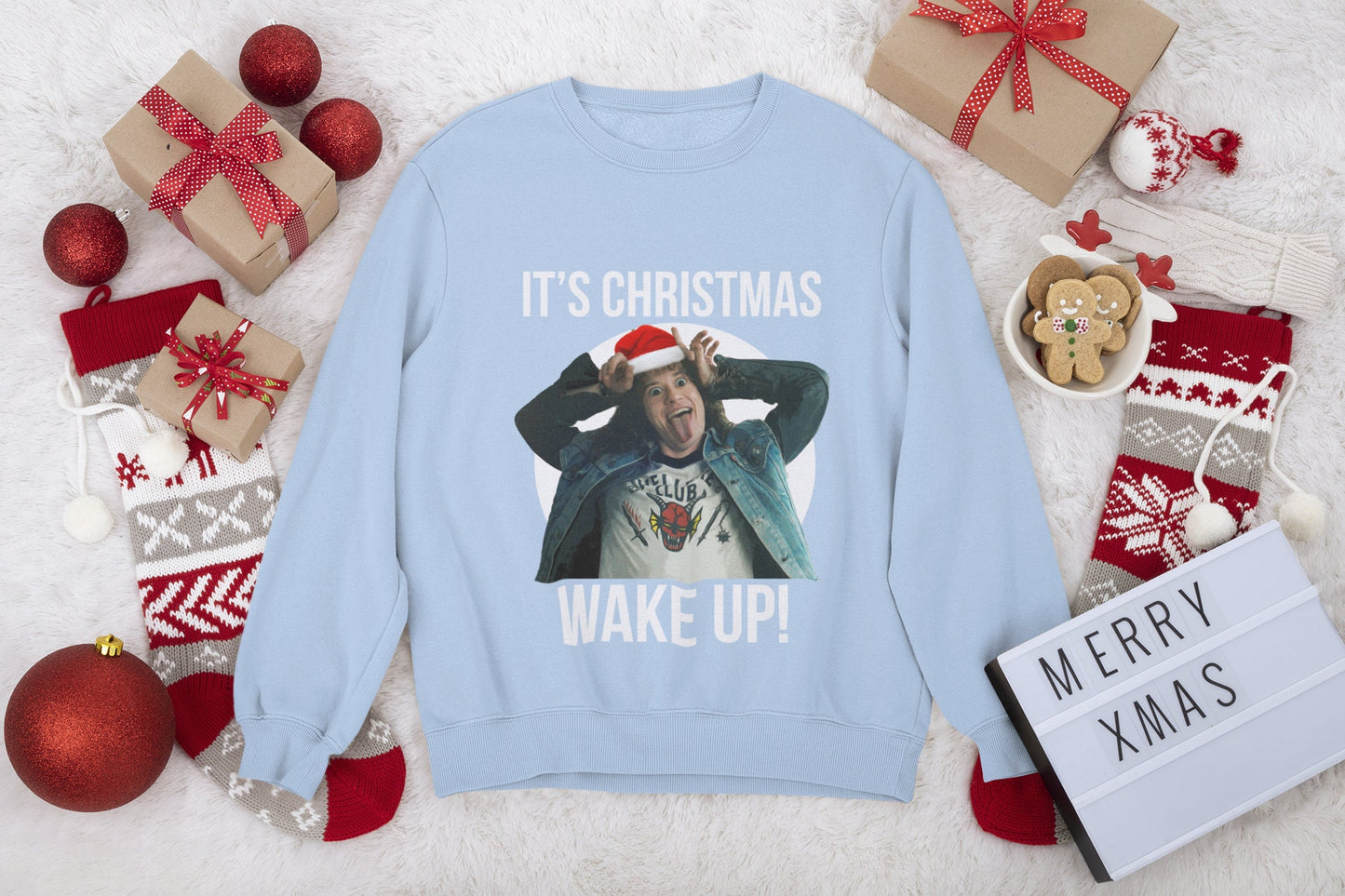 EDDIE MUNSON STRANGER THINGS CHRISTMAS JUMPER