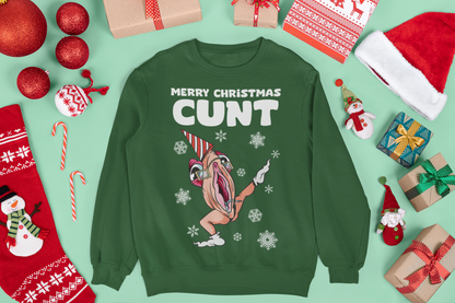MERRY CHRISTMAS CUNT RUDE CHRISTMAS JUMPER
