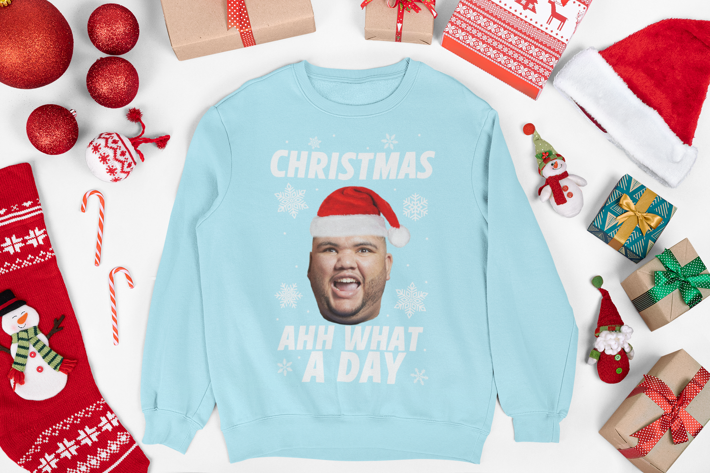 Celebrate Christmas in style with the Harvey Price Christmas Jumper. A perfect blend of comfort and festive cheer. Get yours today, available now in the UK!