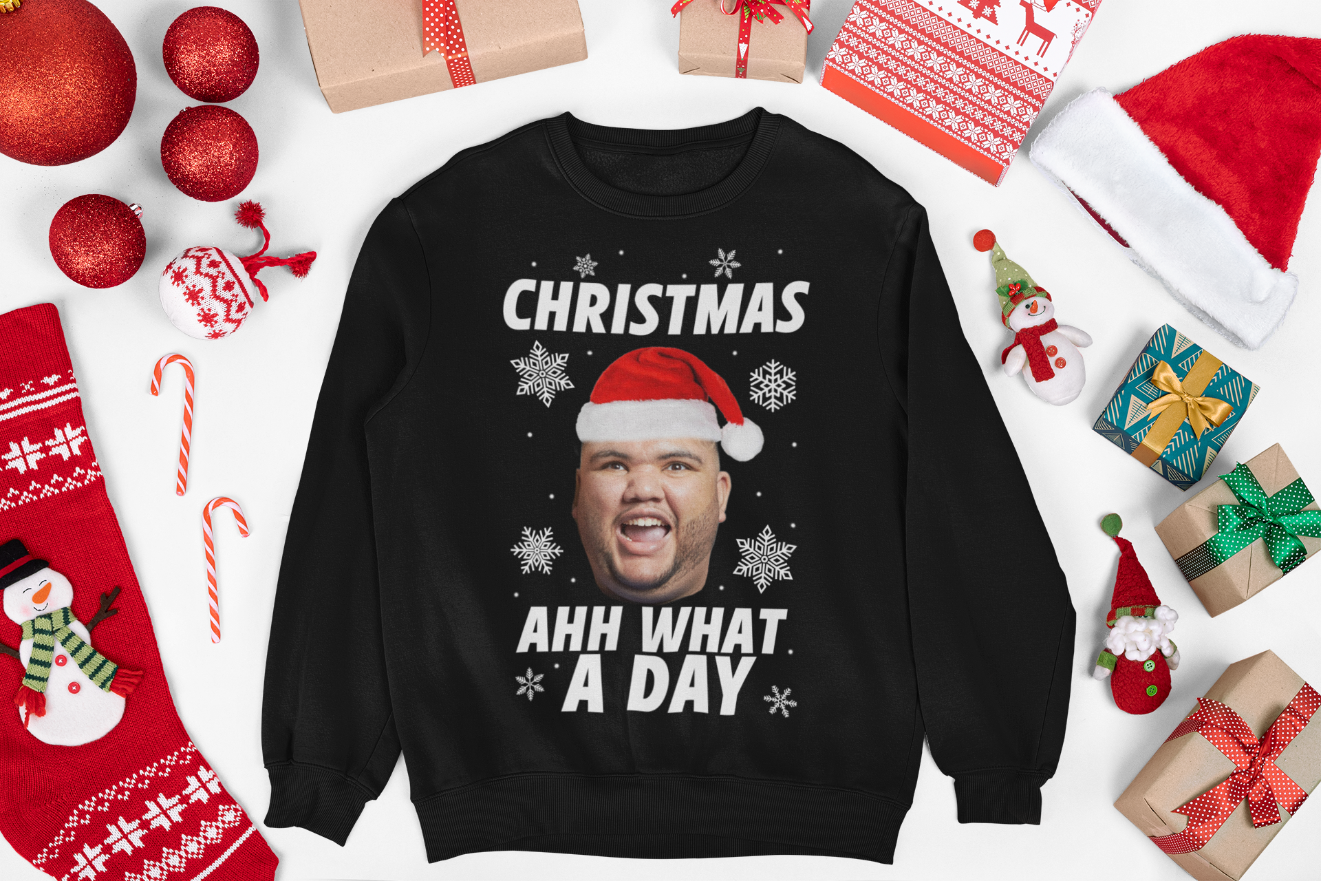 Celebrate Christmas in style with the Harvey Price Christmas Jumper. A perfect blend of comfort and festive cheer. Get yours today, available now in the UK!
