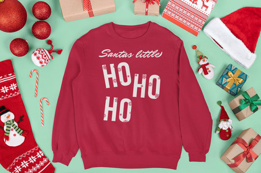 SANTA'S LITTLE HO HO HO CHRISTMAS JUMPER