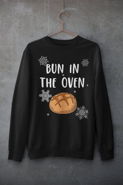 BUN IN THE OVEN CHRISTMAS JUMPER