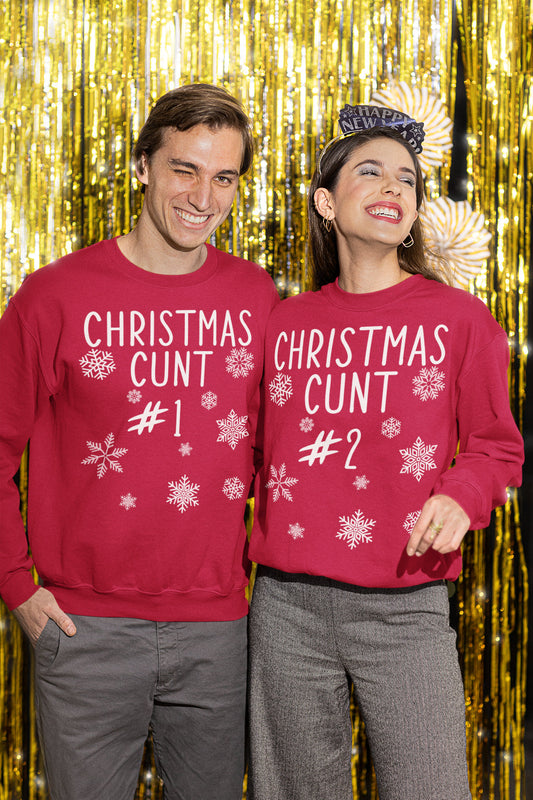 CHRISTMAS CUNT MATCHING JUMPERS