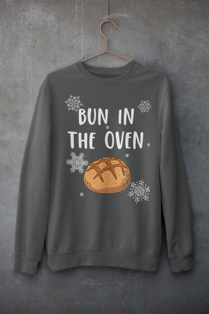 BUN IN THE OVEN CHRISTMAS JUMPER