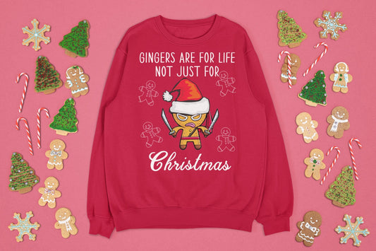 GINGERS ARE FOR LIFE NOT JUST FOR CHRISTMAS JUMPER