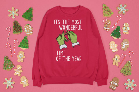 THE MOST WONDERFUL TIME OF THE YEAR CHRISTMAS JUMPER
