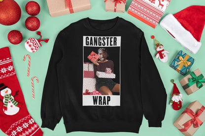 TUPAC GANGSTER WRAP CHRISTMAS JUMPER