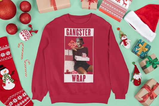 TUPAC GANGSTER WRAP CHRISTMAS JUMPER
